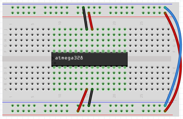 ATmega328P power wires