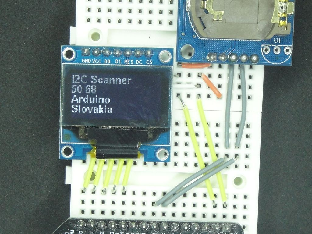 arduino i2c připojení motor připojit graf